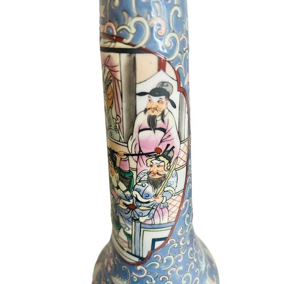 Heygill and H.F.P Oriental 2 Candle Holders Made in Macau One of a Kind RARE ORG - Picture 4 of 16